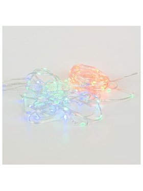 Σειρα, 100 Smart Mini Led, Usb, Διαχειριση Προγραμματος με Εφαρμογη, με Τηλεχειριστηριο, Διαφανο Καλωδιο Πλακε, rgb Led, ανα 10cm, Προεκταση Παροχης 2m, Ip20