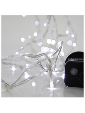 Σειρα, 100 led 3mm, 31v, 8 Προγραμματα, Μετασχηματιστη με Μνημη, Προεκταση Παροχης 300cm, Διαφανο Καλωδιο, Λευκο Led,ανα 5cm,ιρ44