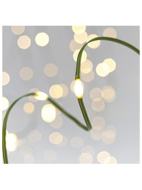 Σειρα, 100 Mini Led, 8 Προγραμματα, με Μετασχηματιστη, 500cm Προεκταση Παροχης, Πρασινο Καλωδιο Πλακε Χαλκος, Daylight Led,ανα 5cm,ip44