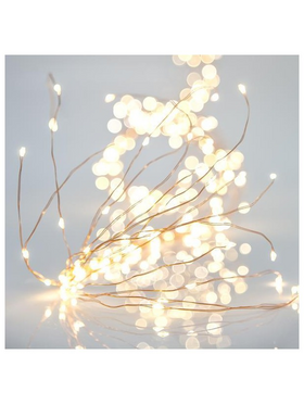 Χταποδι, 400 Μινι Led, Σταθερο, 4,5v, με Μετασχηματιστη, Προεκταση Παροχης 500cm, Μπρονζε Χαλκino Kaλωδιο, Daylight Led, ana 10cm, Ιρ44