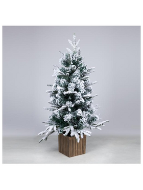 Δεντρακι Χιονισμενο, pe kai Pvc, σε Γλαστρακι, 90cm