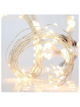 Χταποδι, 400 Μινι Led, 4,5v, Σταθερο, με Μετασχηματιστη, Προεκταση Παροχης 500cm, Ασημι Χαλκος, Daylight Led, ana 10cm, Ιρ44