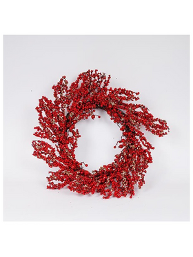 Στεφανι, με Κοκκινα και Σαμπανι Berries, 65cm