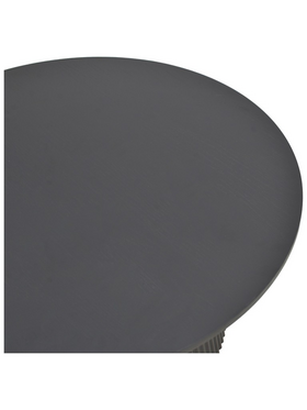Τραπέζι Karulo Pakoworld mdf σε Μαύρη Απόχρωση Φ120x76εκ
