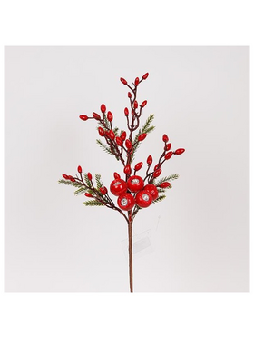 Κλαδι με Cranberries kai Berries, 48cm