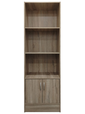 Βιβλιοθήκη Tekaro i Pakoworld σε Sonoma Απόχρωση 57x33x180εκ