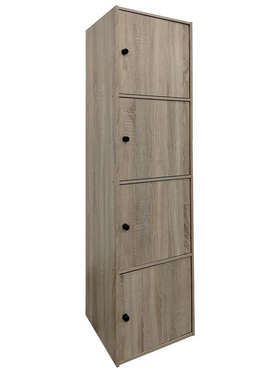 Ντουλάπι-Στήλη Gabino Pakoworld σε Sonoma Απόχρωση 40x39x158εκ