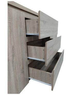 Μπουφές Kalya Pakoworld σε Sonoma Απόχρωση 220x49x89.5εκ
