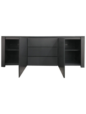 Μπουφές Kalya Pakoworld σε Ανθρακί Απόχρωση 220x49x89.5εκ