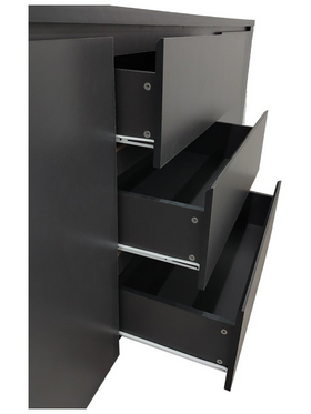Μπουφές Kalya Pakoworld σε Ανθρακί Απόχρωση 220x49x89.5εκ