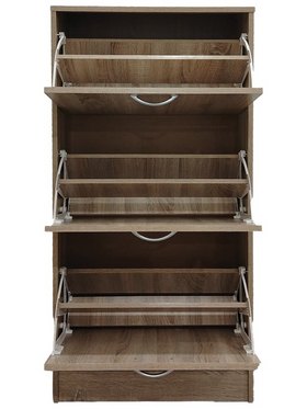 Παπουτσοθήκη Savaz Pakoworld σε Sonoma Απόχρωση 60x24x114εκ