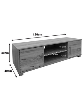 Έπιπλο Τηλεόρασης Serank Pakoworld σε Sonoma Απόχρωση 120x40x40εκ