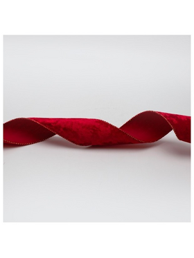 Κοκκινη Βελουδινη Κορδελα,  6.30cm, 10m
