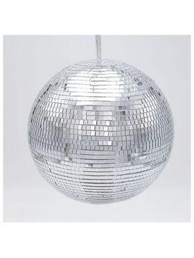 Γυαλινη Μπαλα, Ντισκο, Ασημι, 20cm