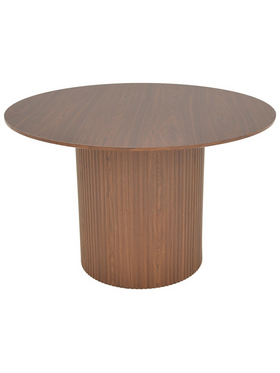 Τραπέζι Karulo Pakoworld mdf σε Καρυδί Απόχρωση Φ120x76εκ