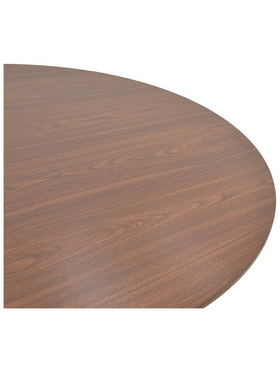 Τραπέζι Karulo Pakoworld mdf σε Καρυδί Απόχρωση Φ120x76εκ