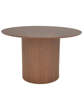 Τραπέζι Karulo Pakoworld mdf σε Καρυδί Απόχρωση Φ120x76εκ