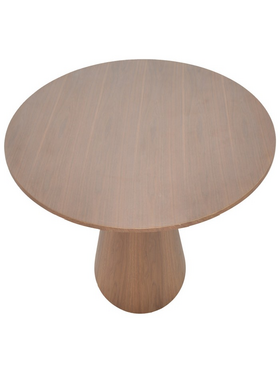 Tραπέζι Donda Pakoworld mdf Καρυδί Φ100x76εκ