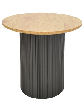 Tραπέζια Σαλονιού Dovel Pakoworld mdf σετ 2τεμ. Sonoma-Μαύρο