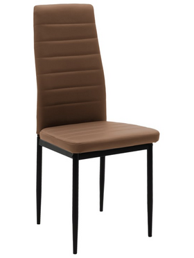 Τραπεζαρία Balou-Parker Pakoworld σετ 5τεμ Μαύρο-Καφέ Φ120x73εκ