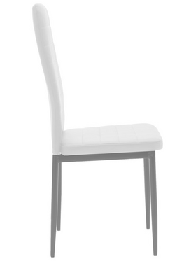 Τραπεζαρία Balou-Parker Pakoworld σετ 5τεμ Λευκό Φ120x73εκ