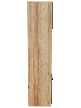 Ντουλάπα Κουζίνας Rowan Pakoworld σε oak-Ανθρακί Απόχρωση 60x42x182εκ