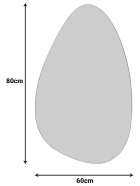 Καθρέπτης Spegio Inart 50x1x80εκ