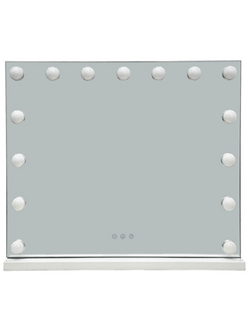 Καθρέπτης led Hollywood Inart Μέταλλο Λευκό 60x12x52.3εκ