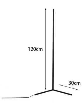 Φωτιστικό Δαπέδου Nanek Pakoworld led Μέταλλο Μαύρο 30x30x120εκ