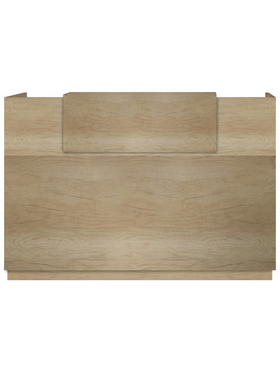 Γραφείο Reception Lotus Pakoworld σε Χρώμα Φυσικό 200x70x110εκ