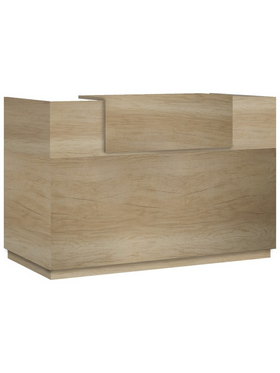 Γραφείο Reception Lotus Pakoworld σε Χρώμα Φυσικό 200x70x110εκ