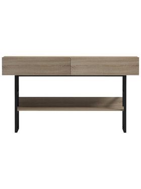 Κονσόλα Vien Pakoworld σε Sonoma-Μαύρη Απόχρωση 139x43x75.5εκ