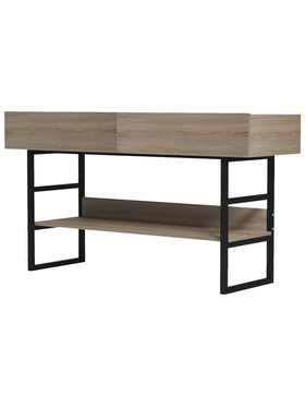 Κονσόλα Vien Pakoworld σε Sonoma-Μαύρη Απόχρωση 139x43x75.5εκ