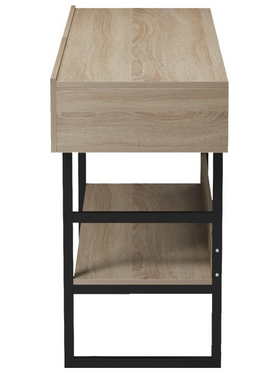 Κονσόλα Vien Pakoworld σε Sonoma-Μαύρη Απόχρωση 139x43x75.5εκ
