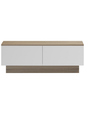 Τραπέζι Σαλονιού Winey Pakoworld σε Sonoma-Λευκή Απόχρωση 90x60x31.5εκ