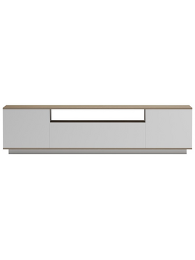 Έπιπλο Τηλεόρασης Winey Pakoworld σε Sonoma-Λευκή Απόχρωση 180x44.5x44.5εκ