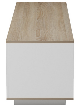 Έπιπλο Τηλεόρασης Winey Pakoworld σε Sonoma-Λευκή Απόχρωση 180x44.5x44.5εκ