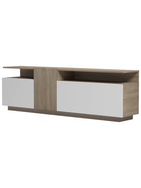 Μπουφές Vendora Pakoworld σε Sonoma-Λευκή Απόχρωση 150x29.5x46.3εκ