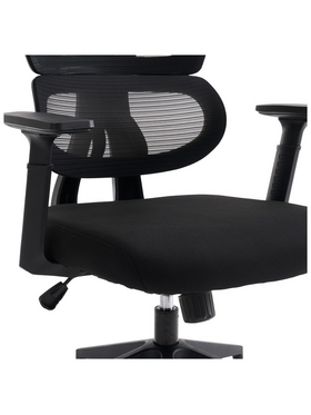 Καρέκλα Γραφείου Διευθυντή Cadrey Pakoworld Mesh Μαύρο 67x64x120-128εκ
