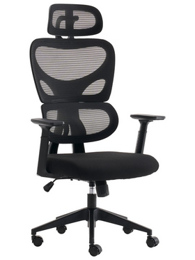 Καρέκλα Γραφείου Διευθυντή Cadrey Pakoworld Mesh Μαύρο 67x64x120-128εκ