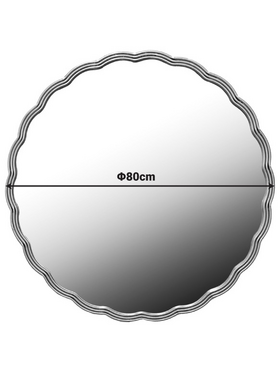 Καθρέπτης Fergan Inart Μέταλλο σε Χρυσή Απόχρωση Φ80x2.5εκ