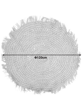 Χαλί Mibre Inart Γιούτα σε Φυσική Απόχρωση Φ120x1εκ