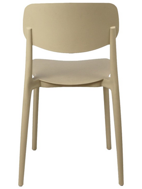 Καρέκλα Berdian Pakoworld Στοιβαζόμενη pp σε Cappuccino Απόχρωση 38x49x79εκ