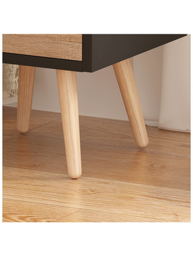 Κομοδίνο Selma Pakoworld σε Μαύρη-Sonoma Απόχρωση 29.7x29.7x45εκ