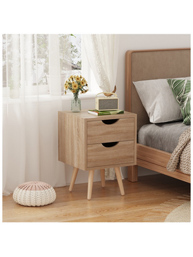 Κομοδίνο Selma Pakoworld σε Φυσική Απόχρωση 29.7x29.7x45εκ