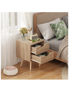 Κομοδίνο Selma Pakoworld σε Φυσική Απόχρωση 29.7x29.7x45εκ