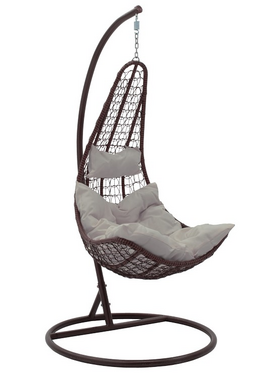 Κούνια Soleil Pakoworld Κρεμαστή Μέταλλο Καφέ-pp Καφέ-Μαξιλάρι Μπεζ 103x83x200εκ Κούνια Soleil Pakoworld Κρεμαστή Μέταλλο Καφέ-pp Καφέ-Μαξιλάρι Μπεζ 103x83x200εκ