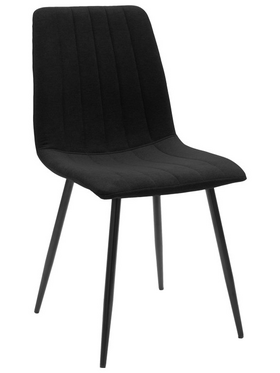 Τραπεζαρία Balou-Noor Pakoworld σετ 5τεμ mdf Μαύρο-Υφασμα Μαύρο Φ100x73εκ Τραπεζαρία Balou-Noor Pakoworld σετ 5τεμ mdf Μαύρο-Υφασμα Μαύρο Φ100x73εκ