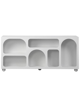 Μπουφές Emersi Pakoworld με Ράφια mdf σε Λευκή Απόχρωση 164x34x76εκ Μπουφές Emersi Pakoworld με Ράφια mdf σε Λευκή Απόχρωση 164x34x76εκ