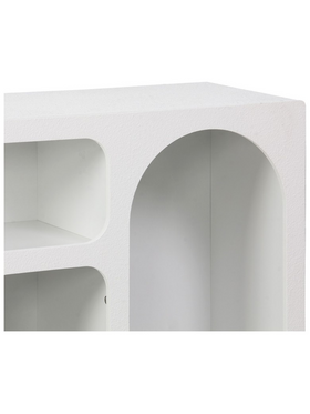 Μπουφές Emersi Pakoworld με Ράφια mdf σε Λευκή Απόχρωση 164x34x76εκ Μπουφές Emersi Pakoworld με Ράφια mdf σε Λευκή Απόχρωση 164x34x76εκ